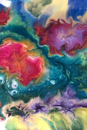 Resin Flowers Pour